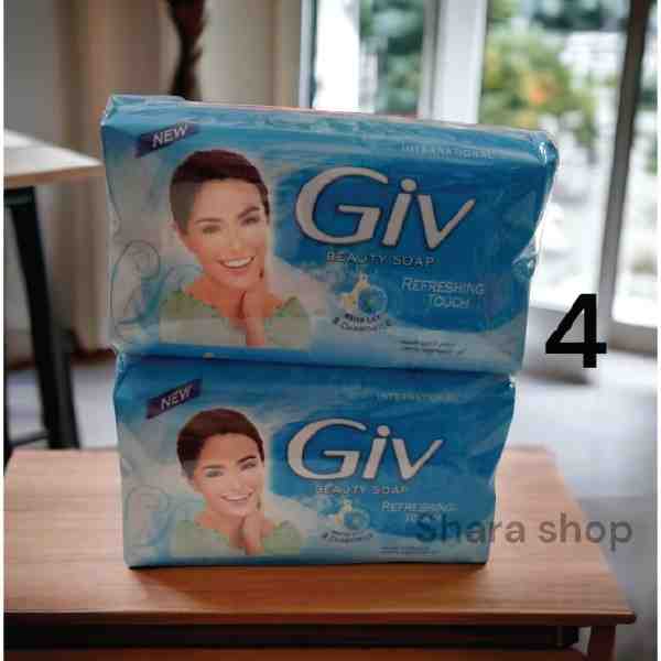 صابون تازه کننده صورت جیو نیلوفرآبی و بابونه 140گ GIV